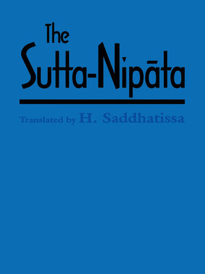 cover image of The Sutta-Nipata